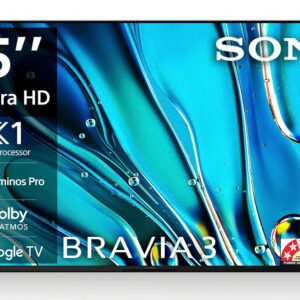 Sony BRAVIA 3 Series 189 cm (75 inches) 4K Ultra HD AI Smart LED Google TV K-75S30 (Black)